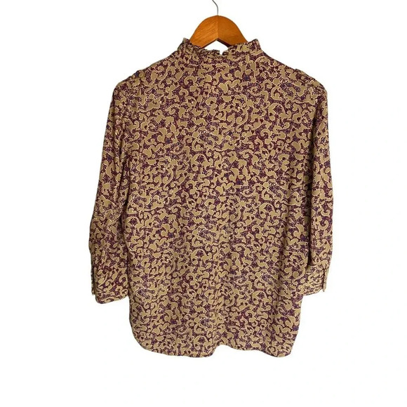 ba&sh Catty Quarter Sleeve Drapey Blouse-sz XS - Picture 4 of 13